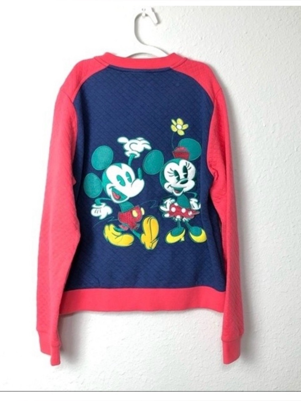 Disney Parks Quilted Jacket girls XL mickey minnie Patch Walt Disney World
